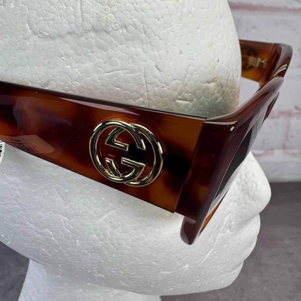 Gucci Sunglasses GG0142SA 002 Women S Havana Gucci Eyewear - Picture 6 of 11